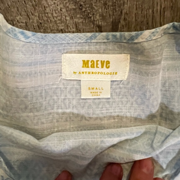 Anthropologie Maeve Tiered Striped Mini Dress - Picture 4 of 8